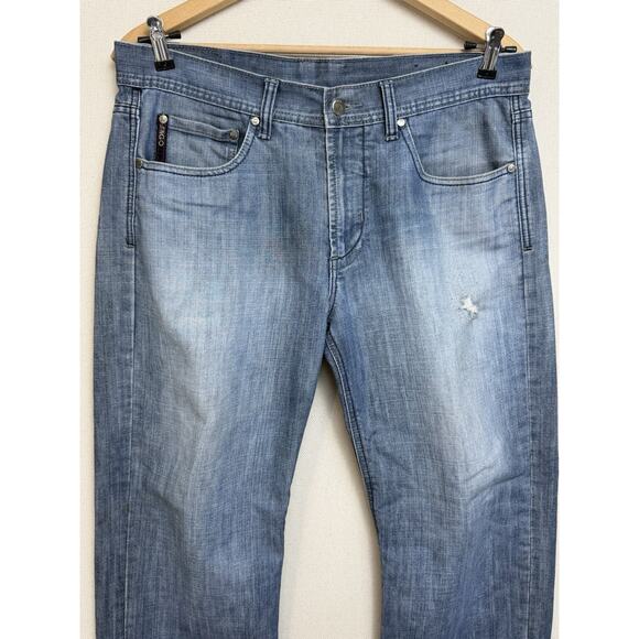 Vintage Jingo Jeans Men’s Size 36x30 Straight Leg Distressed - Picture 2 of 13